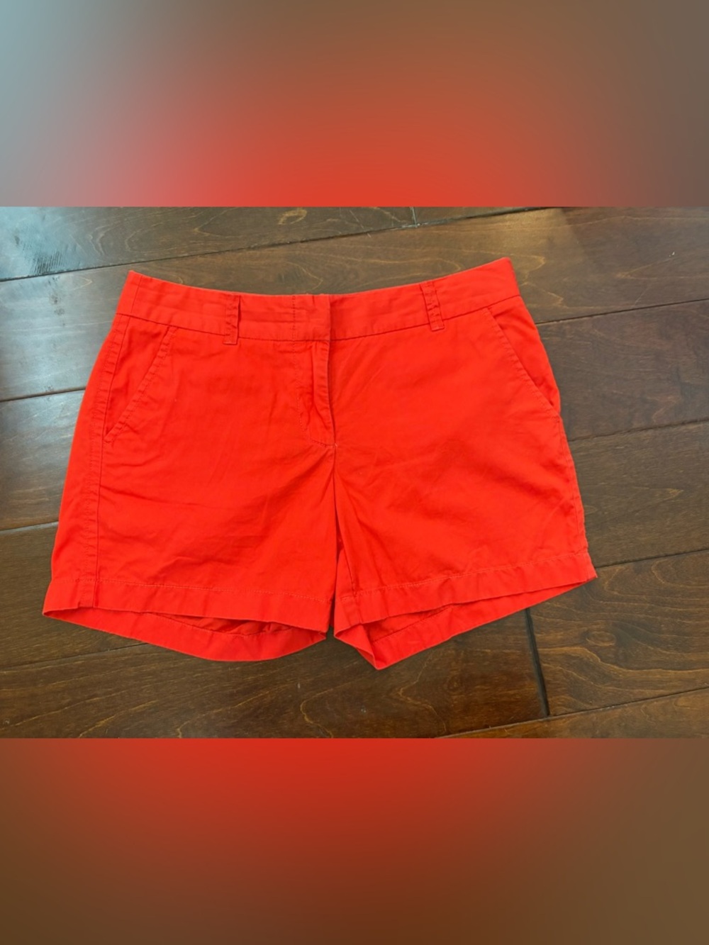J. Crew Red Cotton Chino Shorts